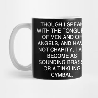 1 Corinthians 13:1 Bible Verse KJV Text Mug